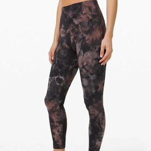 LULULEMON Align 25" Pant 2 Diamond Dye Graphite Grey Pink Pastel